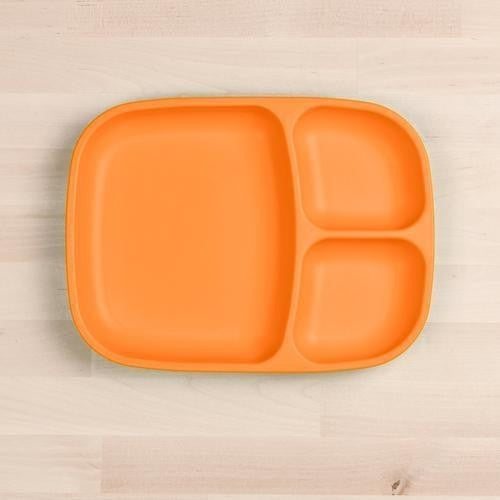 Large Divided Plate - Orange