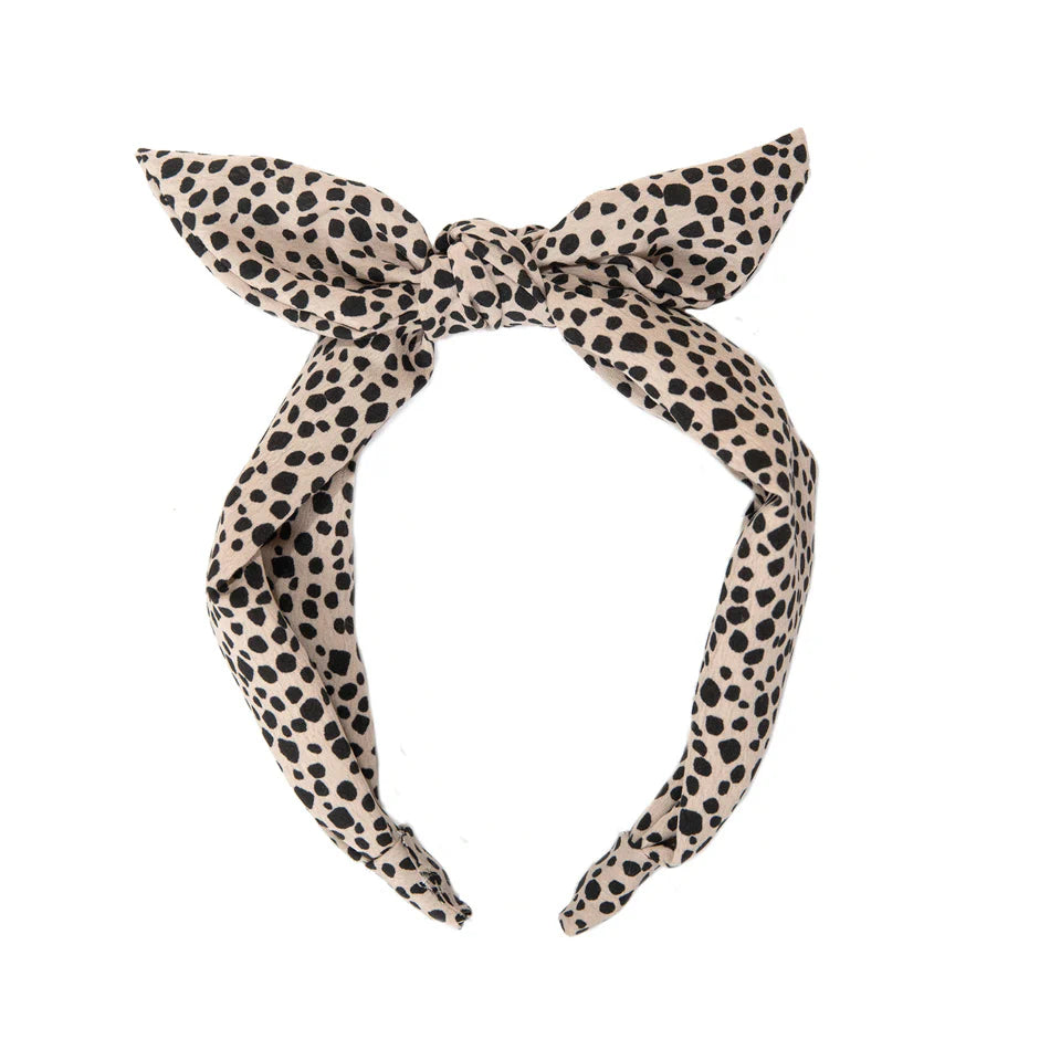 Tie Headband - Leopard Love