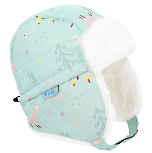 Toasty-Dry Trapper Hat - Minty Forest