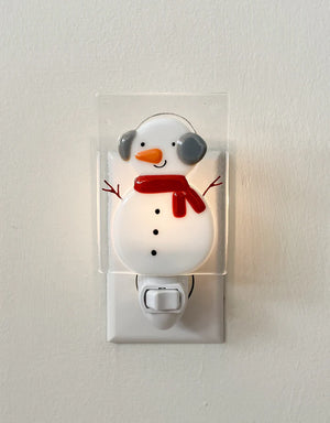 Glass Nightlight - Jack the Snowman