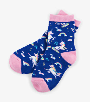 Kids Crew Socks - Rainbow Unicorn