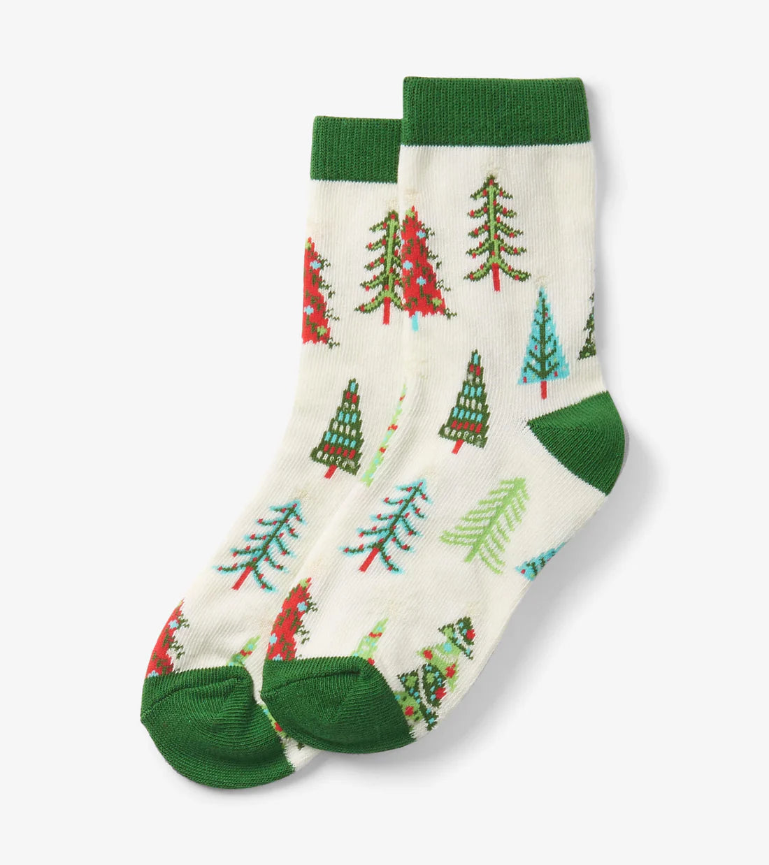 Christmas Kids Crew Socks - Christmas Trees