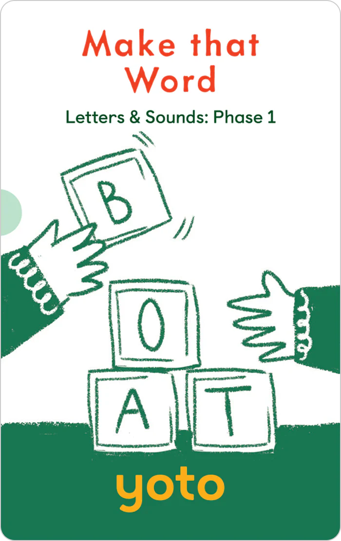 Yoto Audiobook Card Collection - Phonics: Letters & Sounds: Phase 1