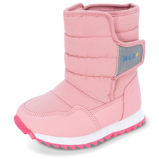 Toasty-Dry Tall Puffy Winter Boots - Dusty Pink