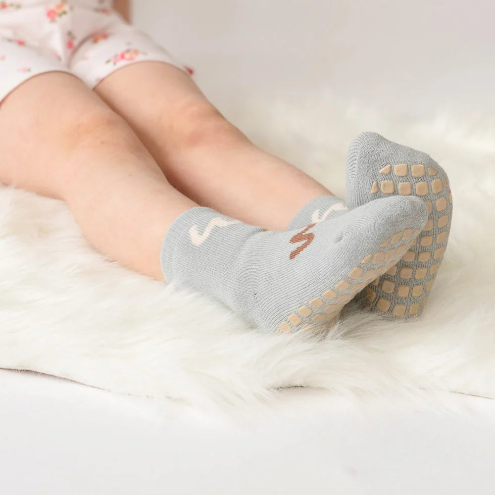 Cozy Non-Slip Socks (2 pack) - Fun Lines