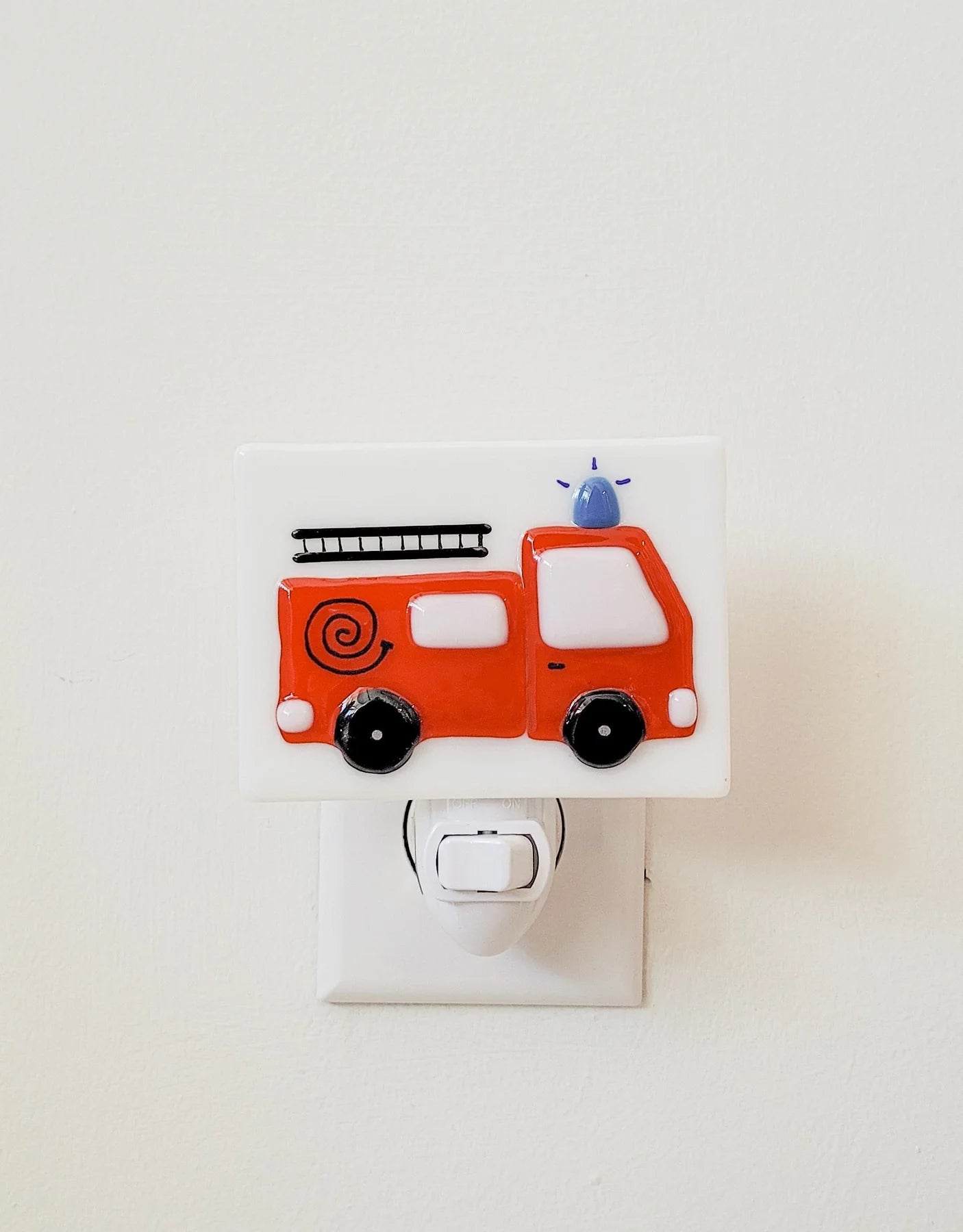 Glass Nightlight - Fire Truck