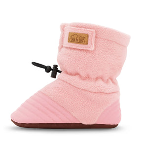 Stay-Put Cozy Booties - Dusty Pink