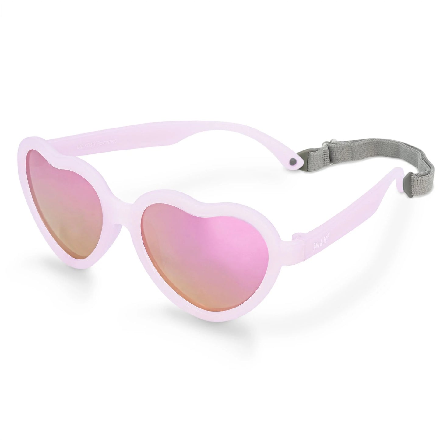 Kids Polarized Heart Sunglasses - Frosty Lavender