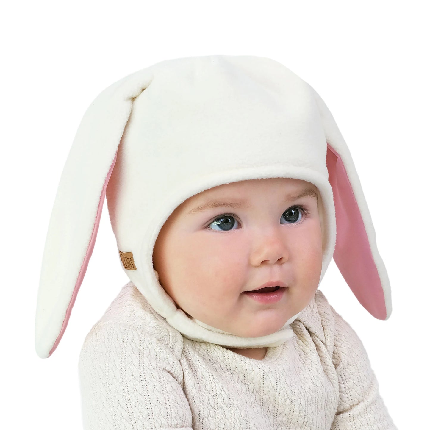 Fleece Animal Hat - Cream Bunny