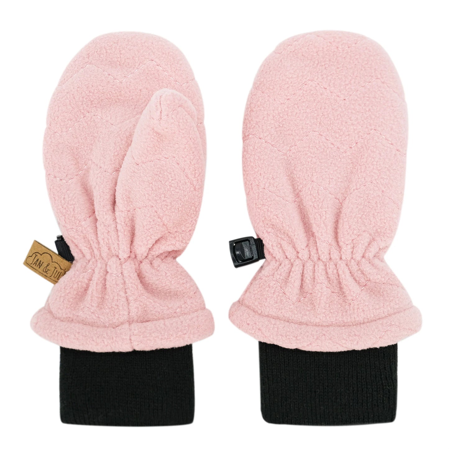 Fleece Mittens - Dusty Pink