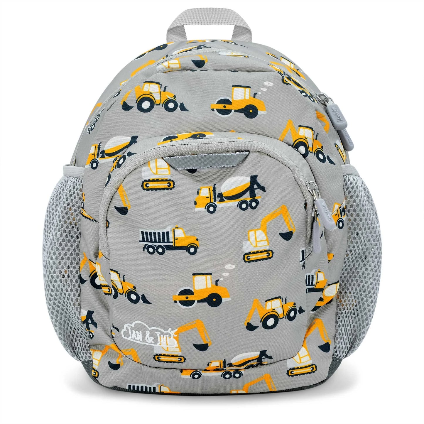 Kids Backpacks - Grey Construction