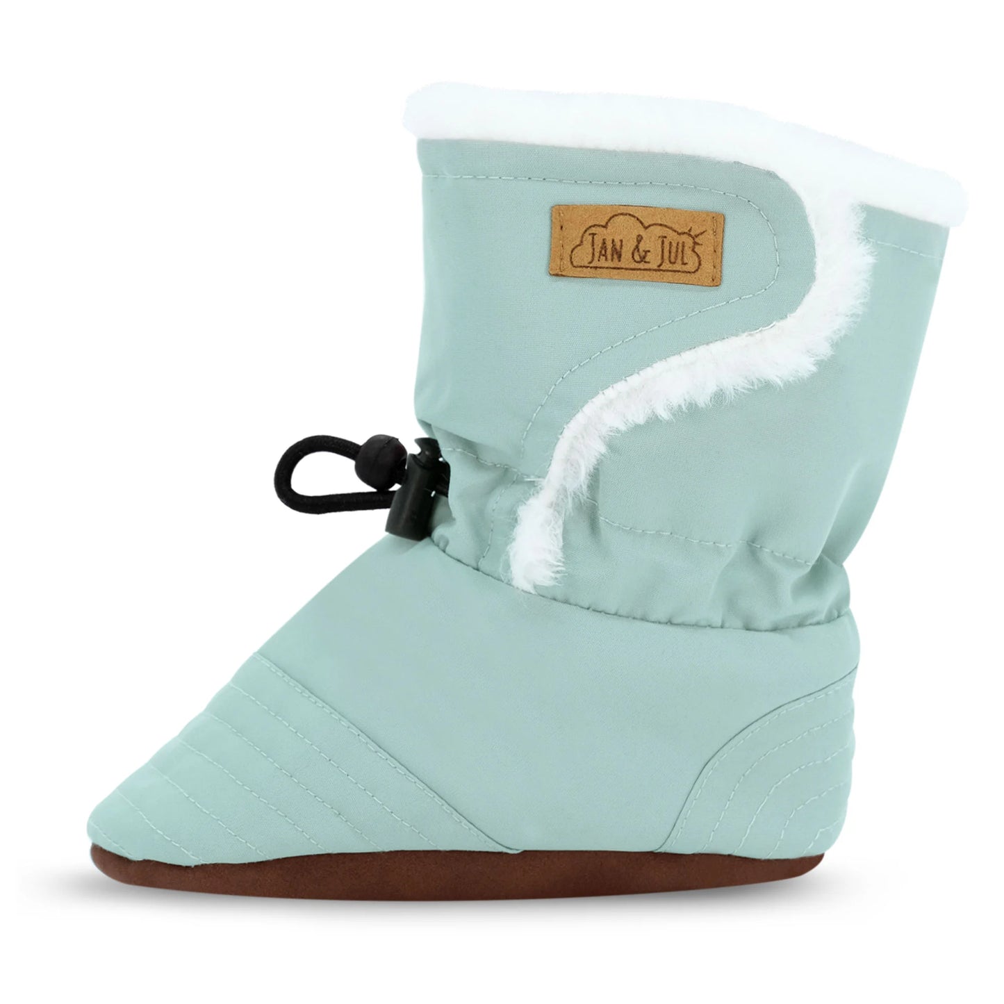 Stay-Put Winter Booties - Dusty Mint